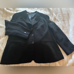 Jones NY Collection Platinum Black Blazer Sz 16